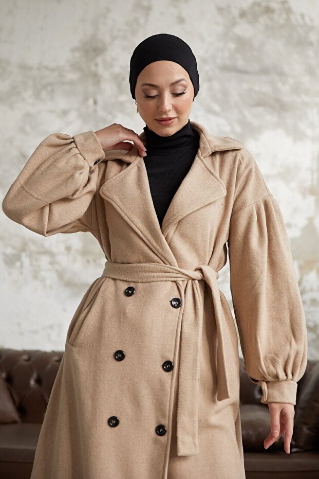 6 أزرار معطف الحجاب الجمل - 3