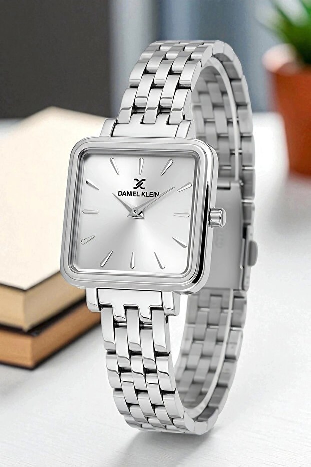 Steel Cord&Case Women's Wristwatch+Bracelet Gift Silver Sddk109