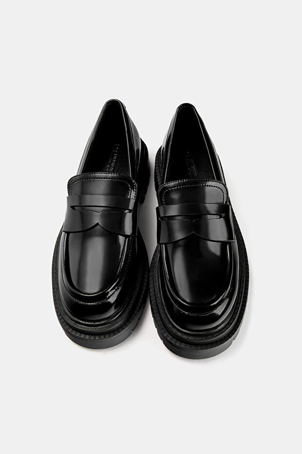 Düz Tırtıklı Tabanlı Ayakkabı - 3