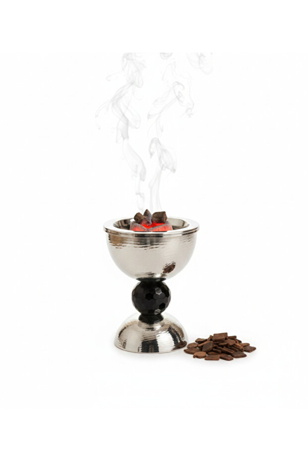 مبخرة عود معدنية فاخرة من مبخارا – حامل بخور فاخر على الطراز السعودي للمنزل والمكتب
