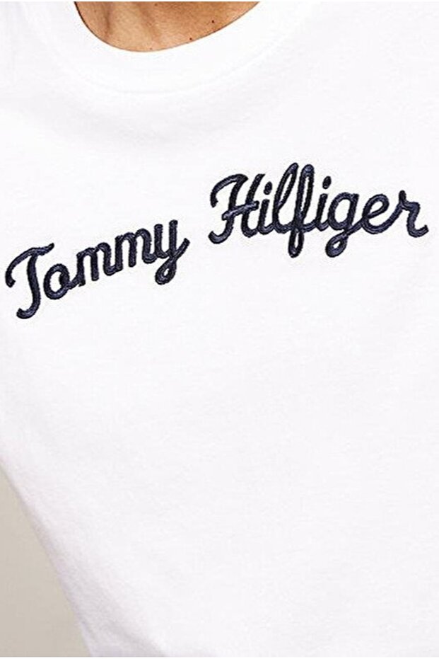 Script Logo Nakışlı Tişört - 3