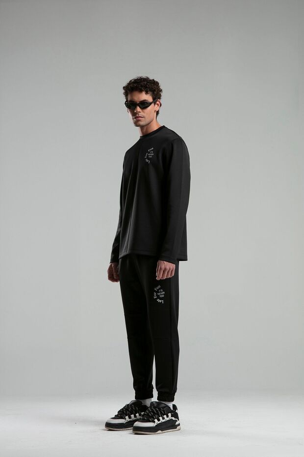 Men's Black Jogger Sweatpants