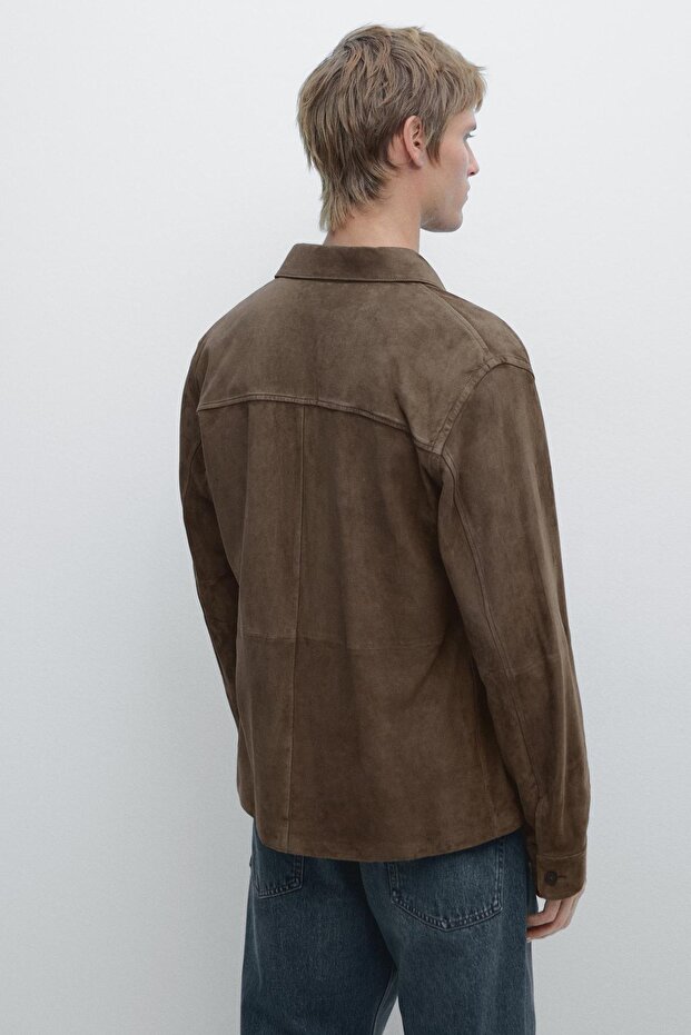 Suede overshirt - 3