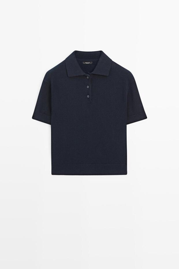 Wool knit polo jumper - 5