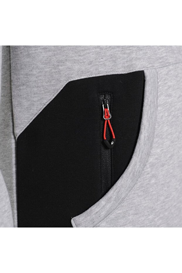 Erkek Garnili Kapüşonlu Sweatshirt - 3