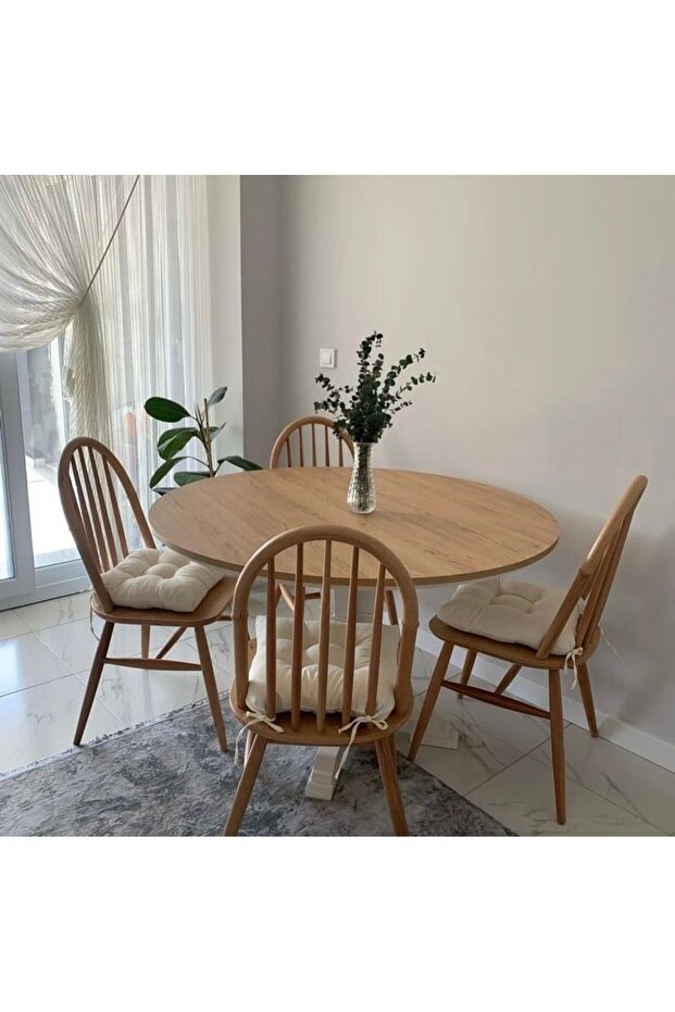 Eyfel Sandalye Ahşap Ham - 3