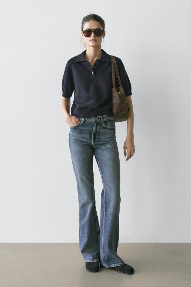 Wool knit polo jumper - 4