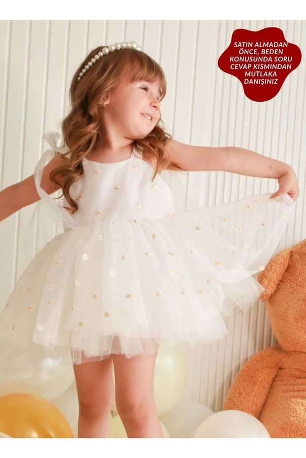 Silvia Papatya Birthday Special Day Girl's Dress