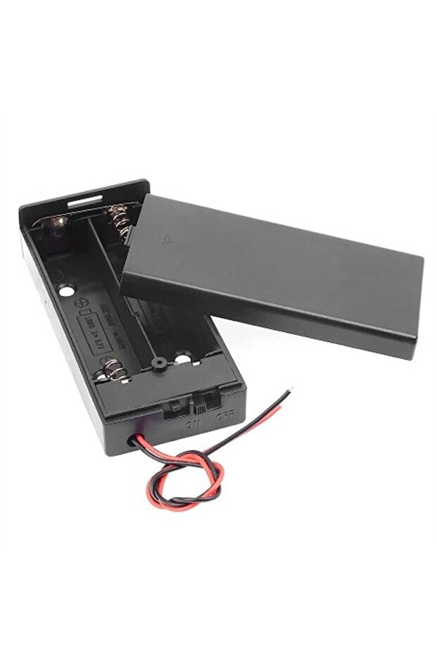 2'Li AA Kapaklı Switch'li Pil Yuvası (IC-233C - 2