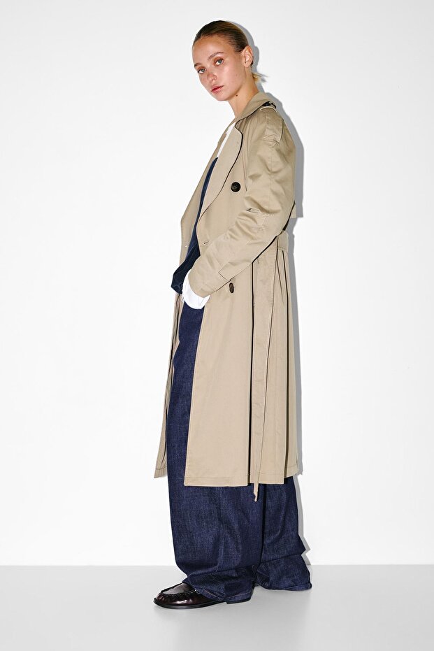 Kemerli trençkot - 6