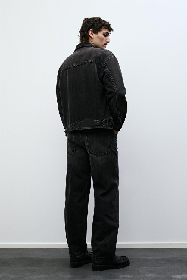 Trucker denim ceket - 5