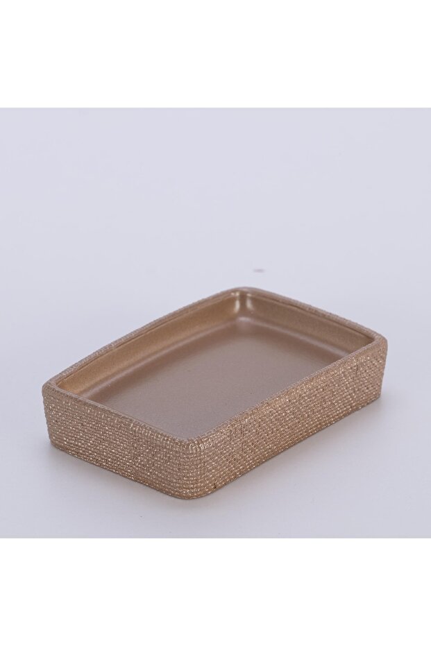 Linen Solid Soap Dish Mink - 2