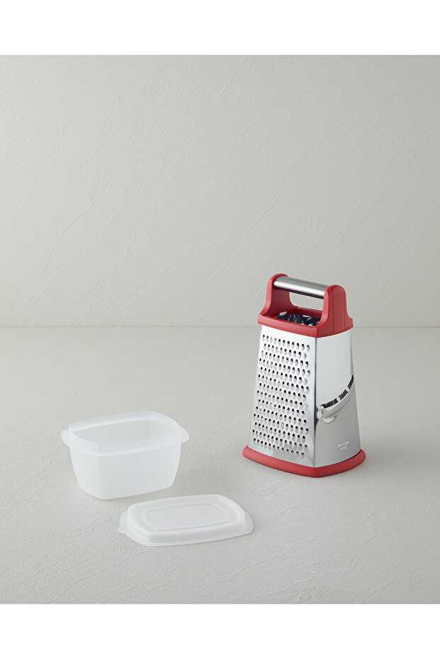 Paslanmaz Çelik Rende 24.5 cm Kırmızı - 3