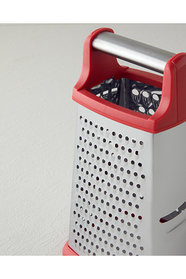 Paslanmaz Çelik Rende 24.5 cm Kırmızı - 5