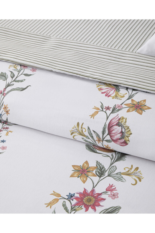 Fioreline digitális nyomtatású, könnyen vasalható dupla ágyneműhuzat szett 200x220 cm zöld-sárga - 3