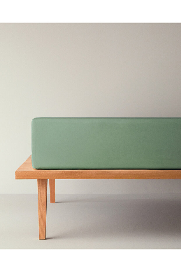 Sima pamut egyszemélyes ágynemű 100x200 cm zöld - 6