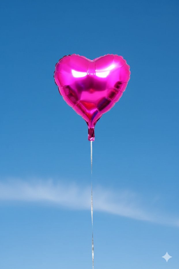 Heart Foil Balloon 24 Inch 60 cm Fuchsia Color 1 Piece