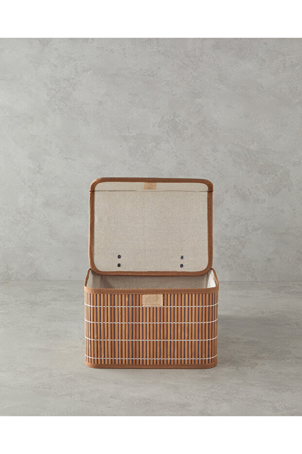 Hardwood Bambu Saklama Kutusu 28X20X18 cm Kahve - 2