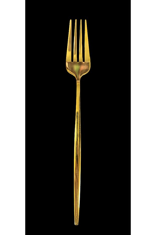 Gold yemek çatalı