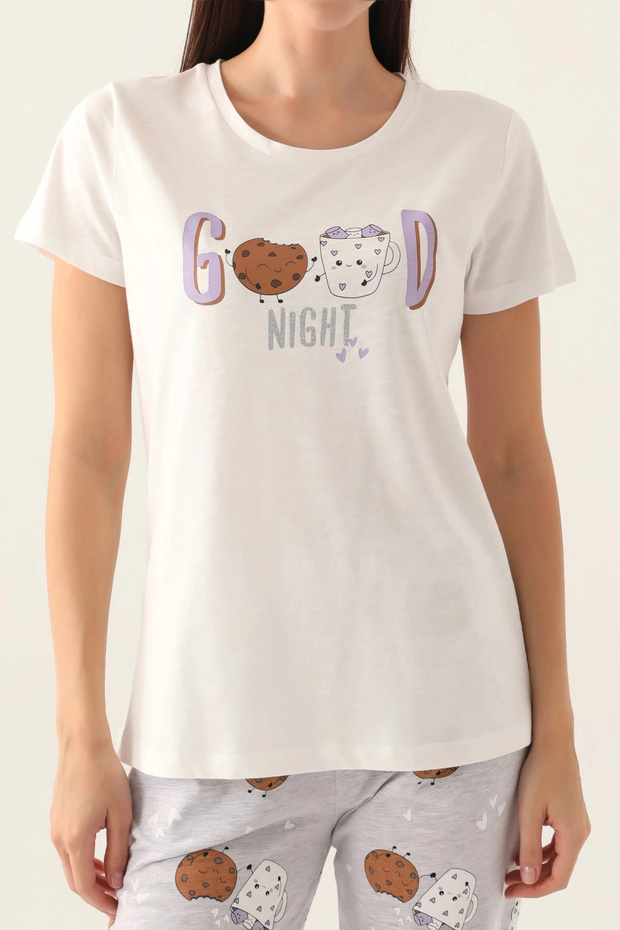 Women's Double Set - Cream - 4