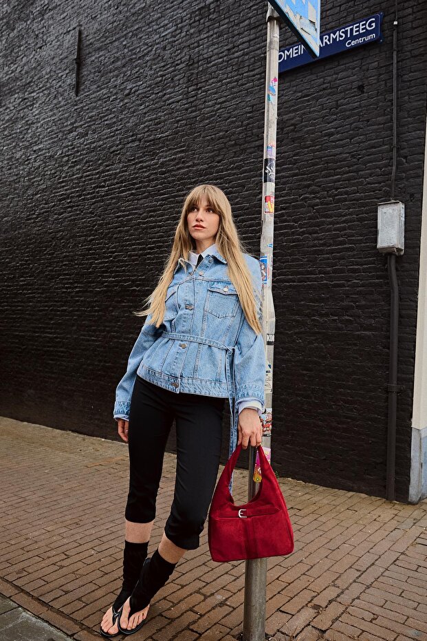 Oversize denim ceket - 2