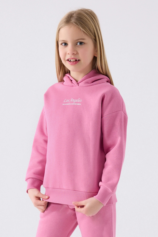 Devojčički roze trenerka set - 2