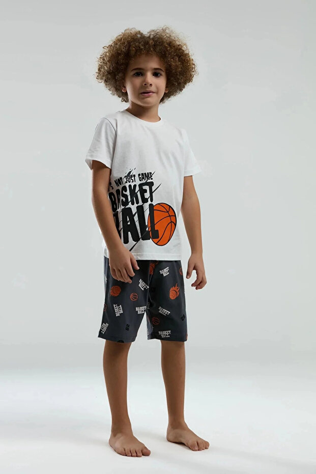 DEČAČKI BERMUDSKI SET - Beli - 3