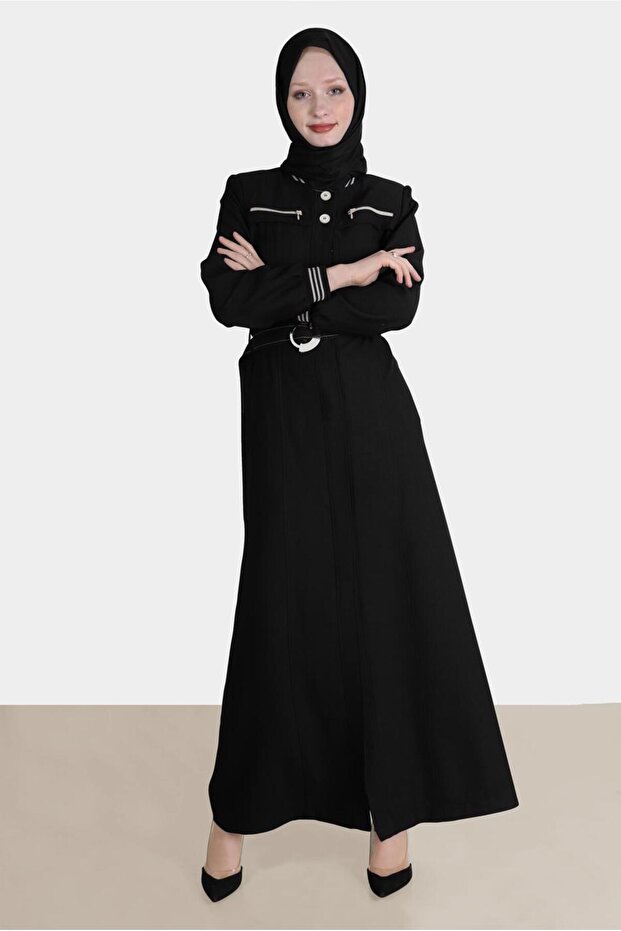 BELLOWED BUTTONED COAT 10577 - 1