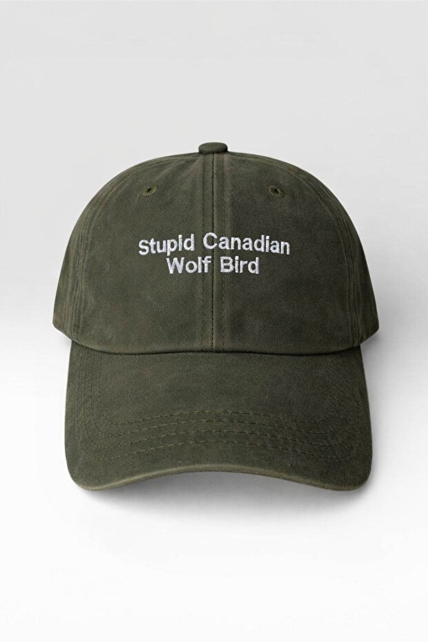 Heated Rivalry Canadian Wolf Bird Green Hat