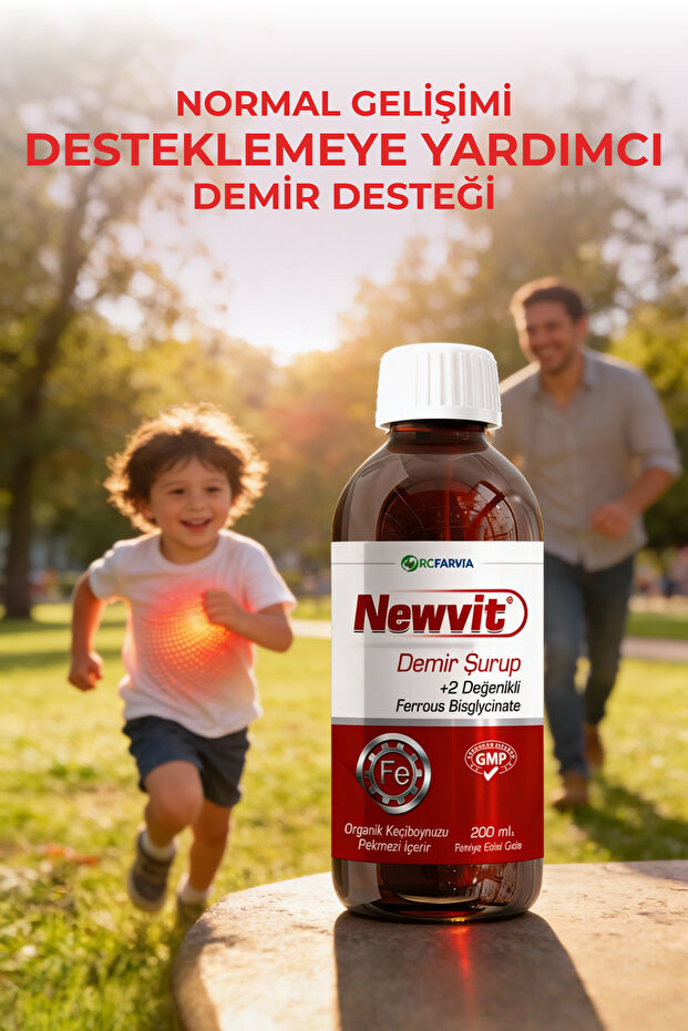 Demir Şurup | Demir (Bisglisinat) + Keçiboynuzu Pekmezi İçeren Sıvı Takviye Edici Gıda - 3