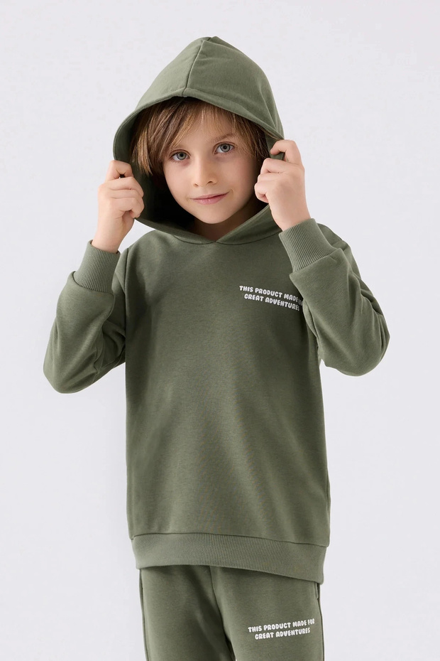 Boy's tracksuit set - khaki - 2