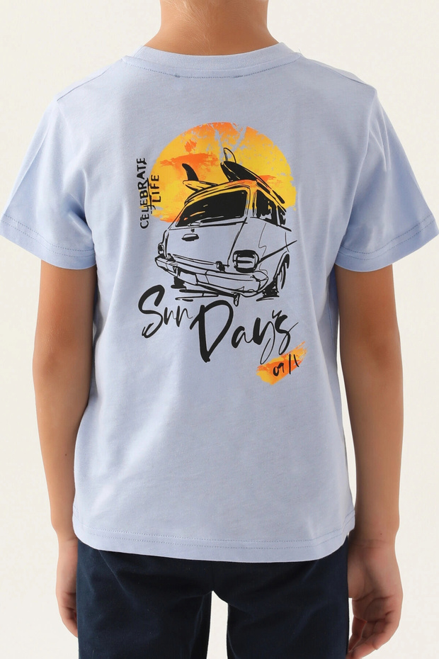 بدلة الأب والابن برمودا - أزرق - 4