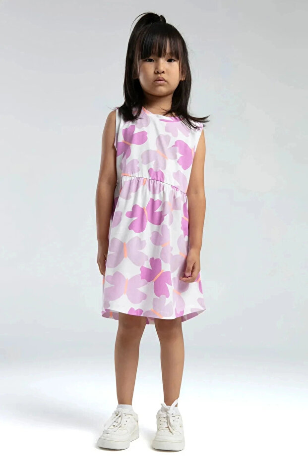 Kız Çocuk Mor Elbise - 3