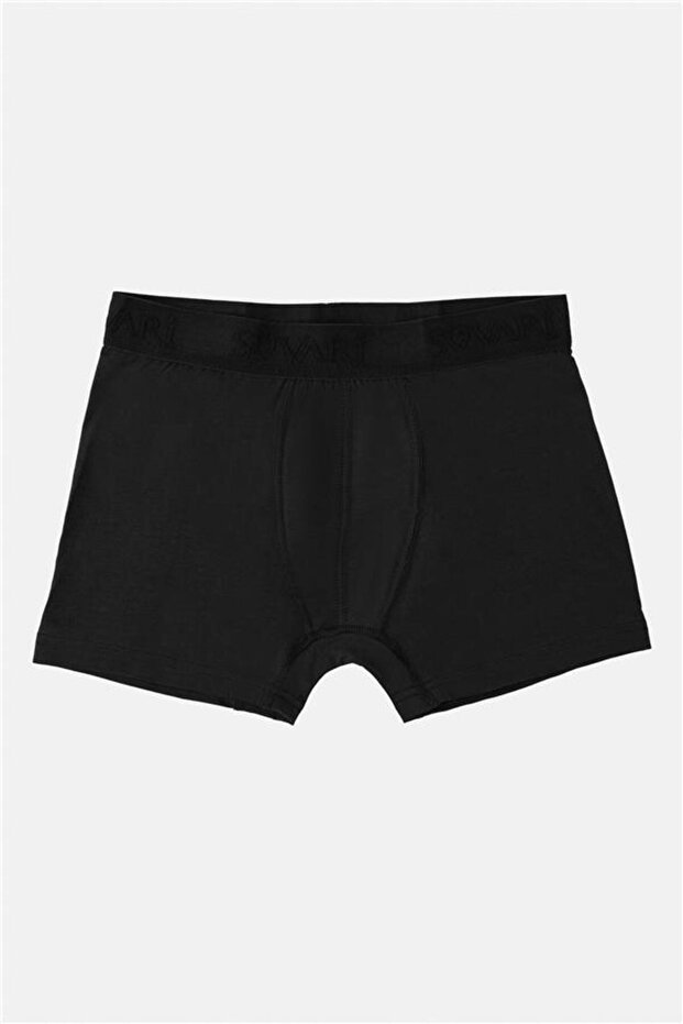Siyah Regular Düz Boxer - 1