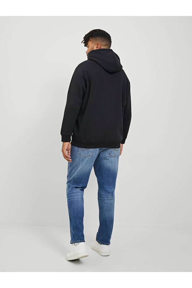 Kapuzenpullover Plus Size Einfarbig Kapuzenpullover - 4