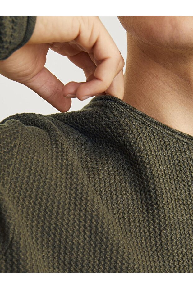 Strickpullover Einfarbig Strickpullover - 6