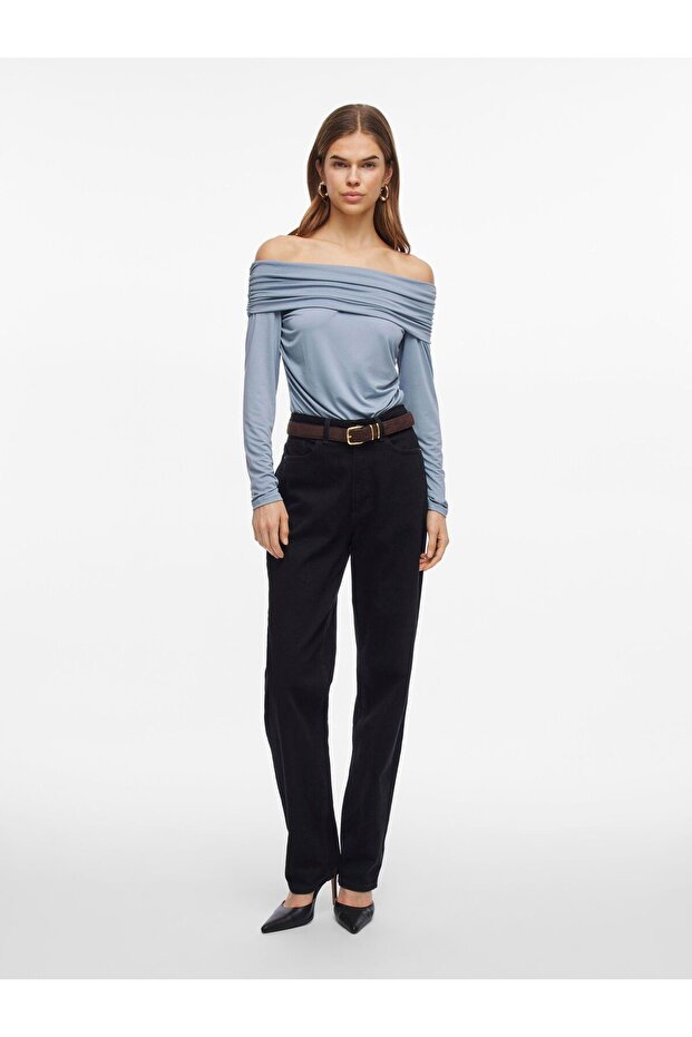 Off Shoulder Top Langarm - 5