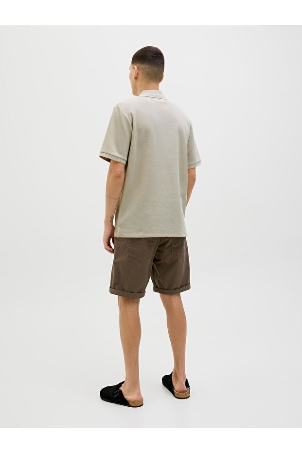 Poloshirt Einfarbig Poloshirt - 4