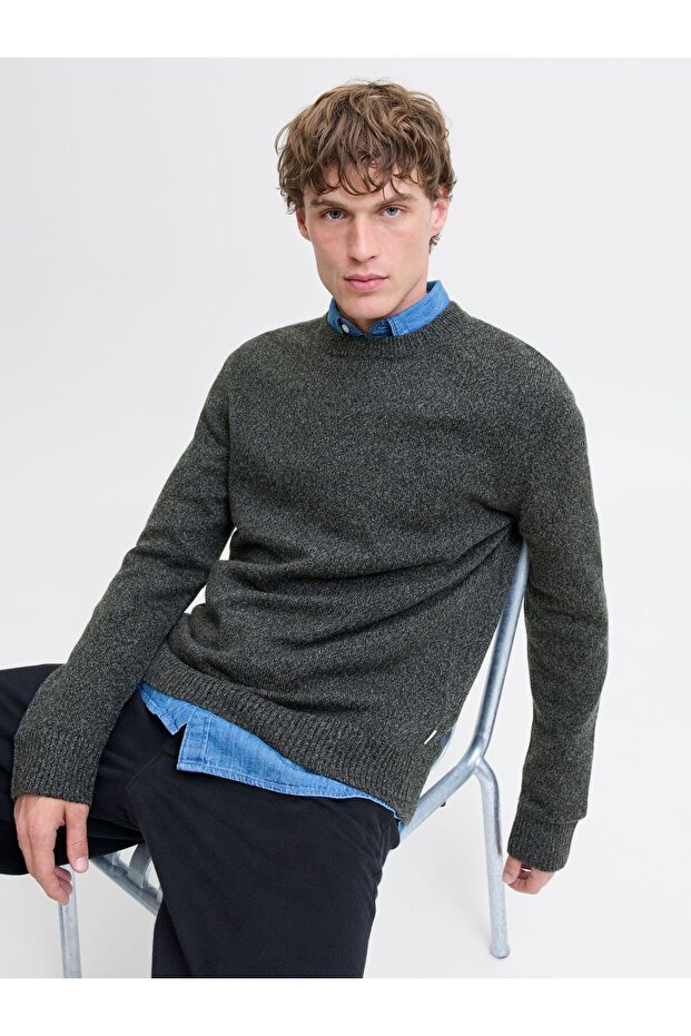 Strickpullover Einfarbig Strickpullover - 7