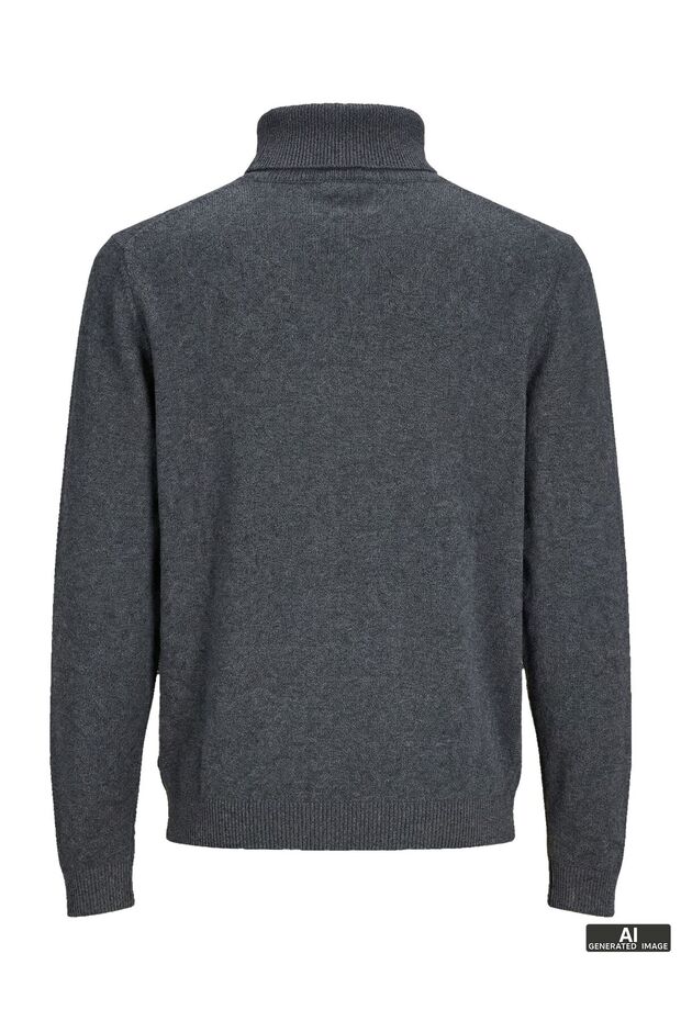 Rollkragenpullover Einfarbig Rollkragenpullover - 3