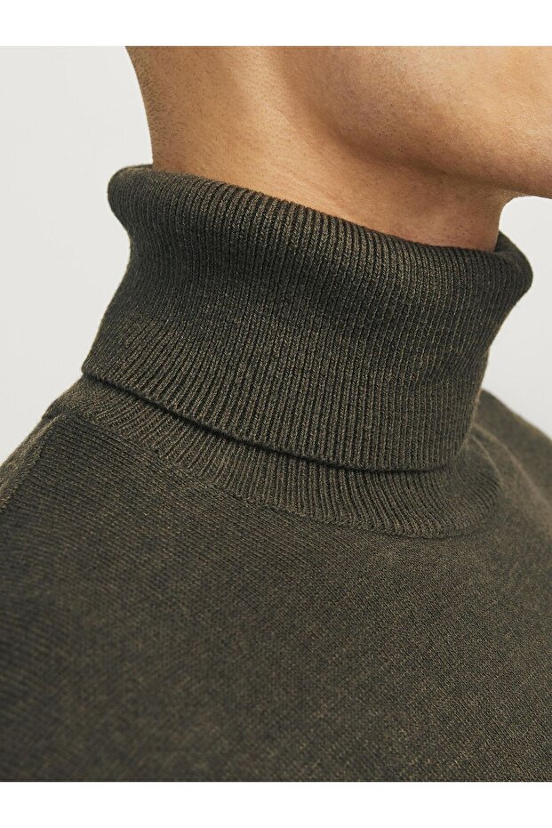 Rollkragenpullover Einfarbig Rollkragenpullover - 6