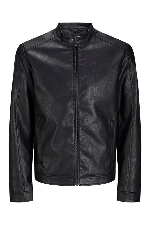 Kunstlederjacke Plus Size Kunstlederjacke - 2
