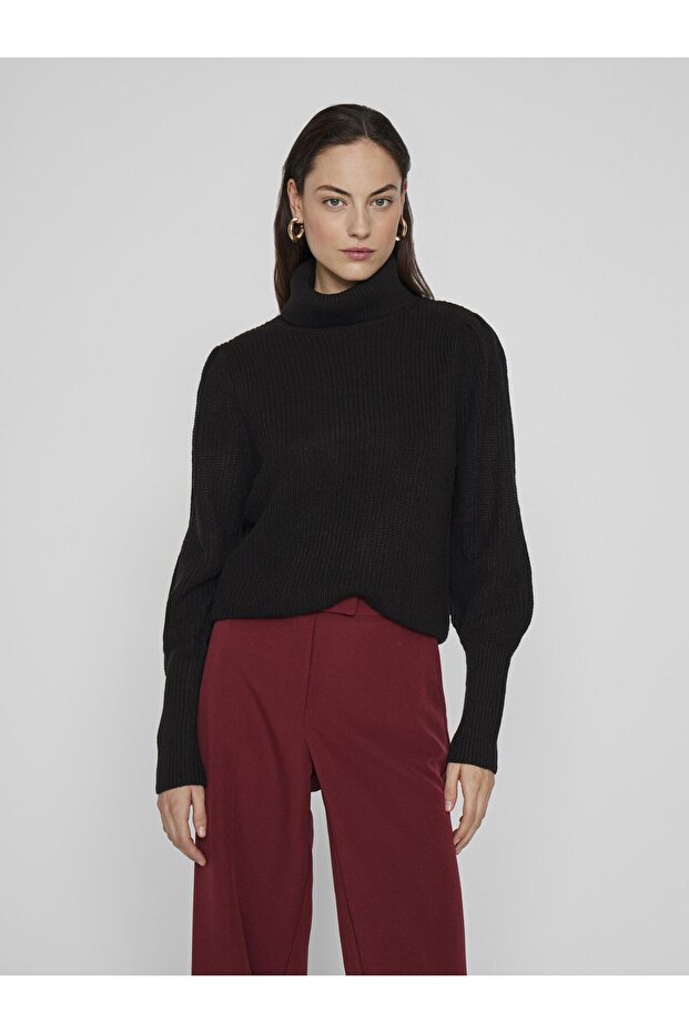 Strickpullover mit Rollkragen - 1