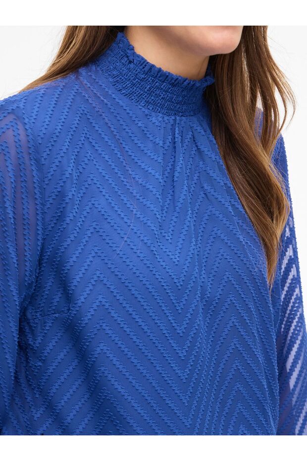 Langarmbluse High Neck - 6