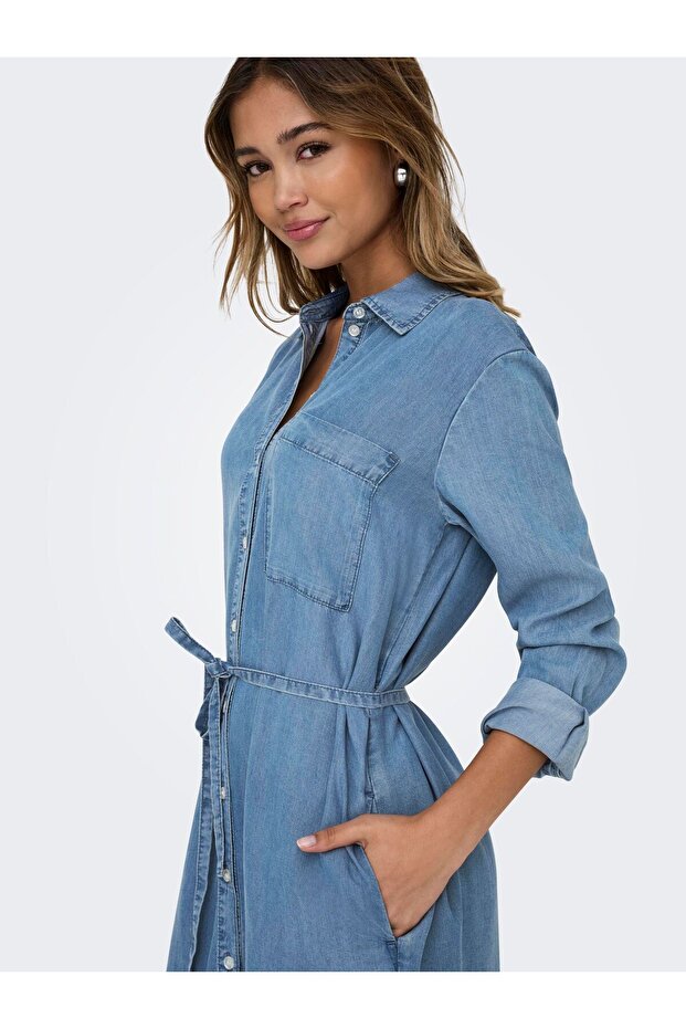 Rochie din denim ONLPEMA Rochie midi - 7