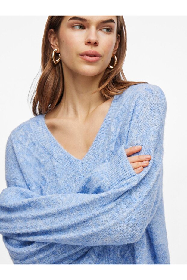 Strickpullover V-Ausschnitt - 7