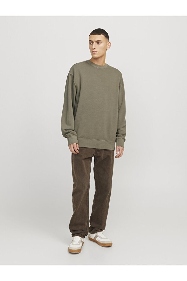 Sweatshirt Einfarbig Sweatshirt - 4