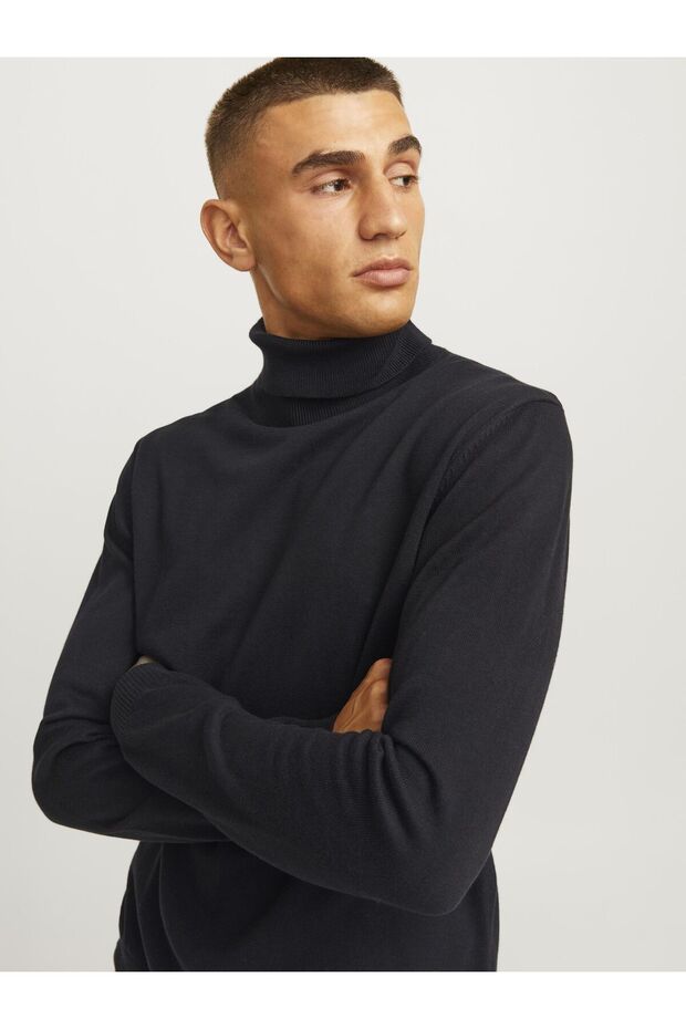 Rollkragenpullover Einfarbig Rollkragenpullover - 8