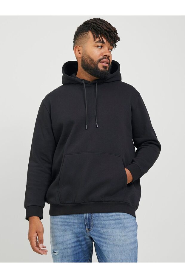 Kapuzenpullover Plus Size Einfarbig Kapuzenpullover - 1