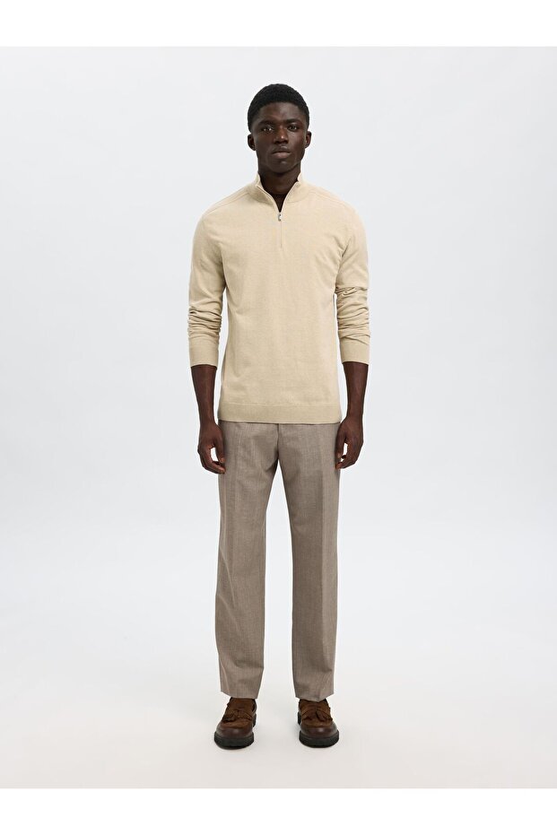 Strickpullover Half-zip - 4